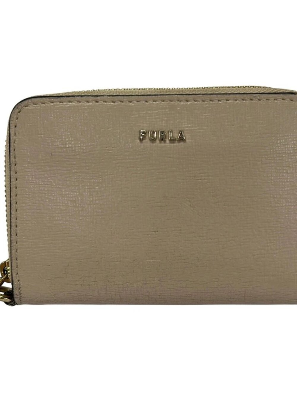 FURLA Light Pink Leather Coin Case